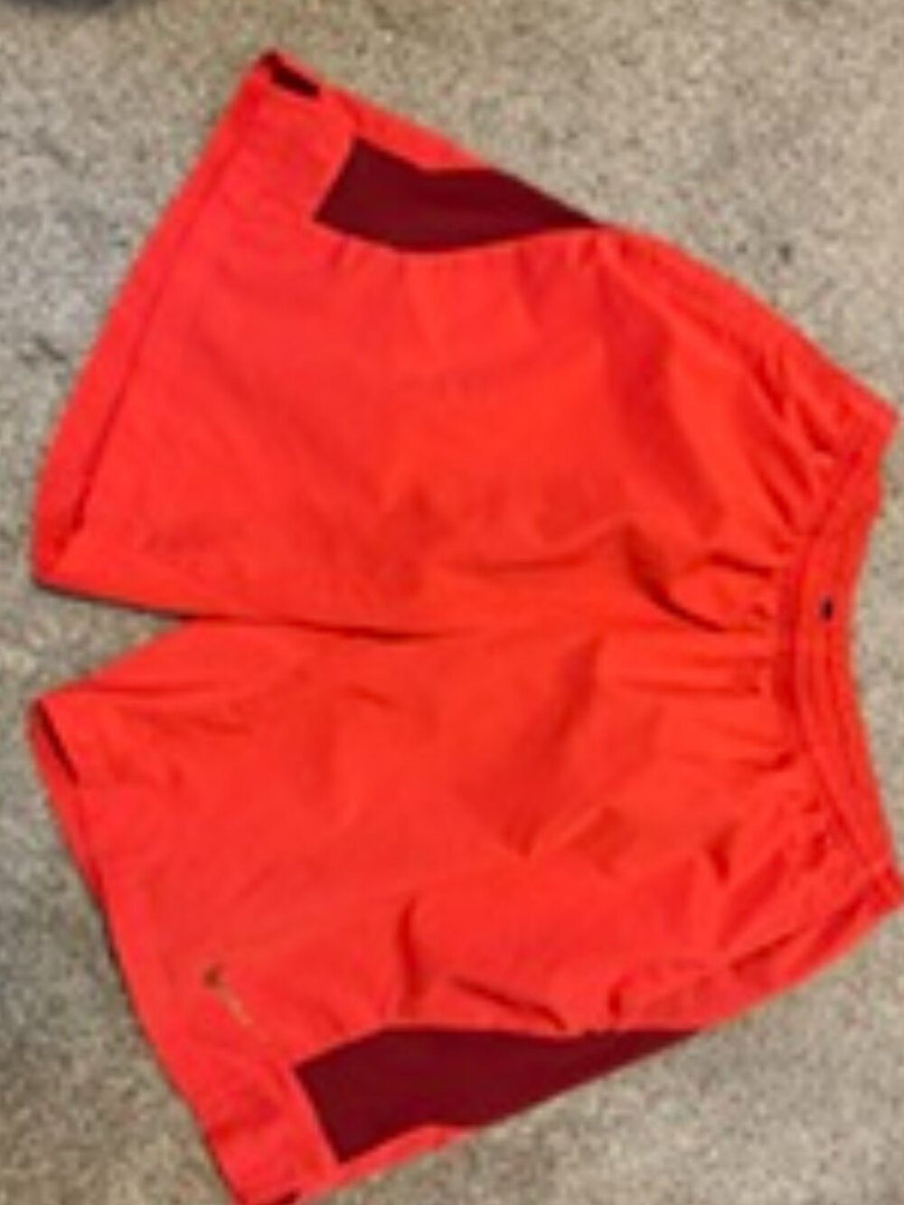 Nike Dri‑Fit Orange Shorts • Size Medium • Hidden Pocket